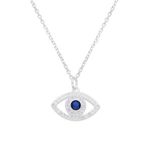 Cadena Con Dije Cristal Ojo Turco Protector