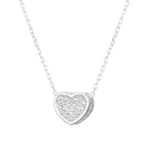 Collar Mujer Cadena Plata 925 y Dije de Serpiente Relleno con MicroCubic