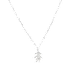 Cadena y Dije de Niña Con Cubic