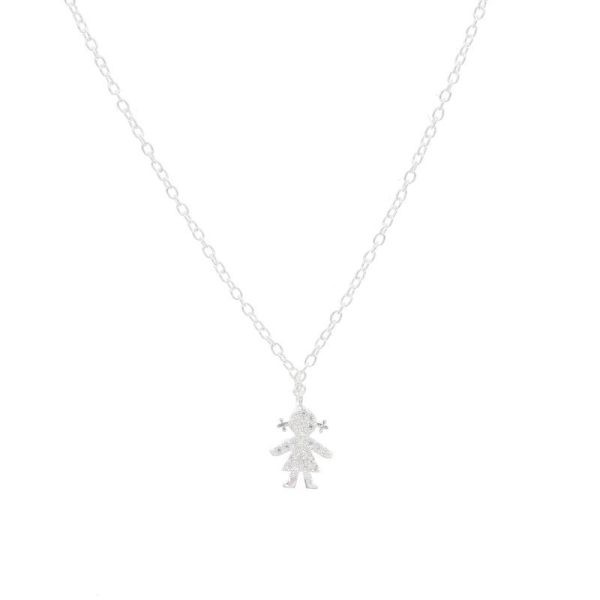 Cadena y Dije de Niña Con Cubic