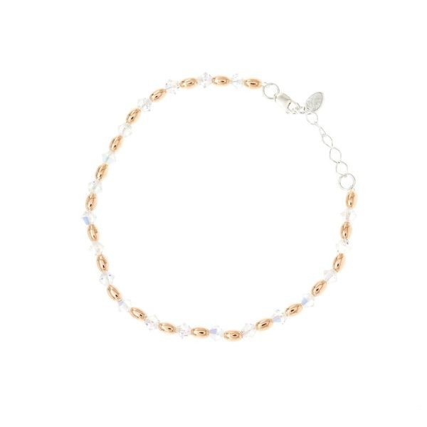 PULSERA ARROZ #3 ROJO Y MURANO #4 INTERC