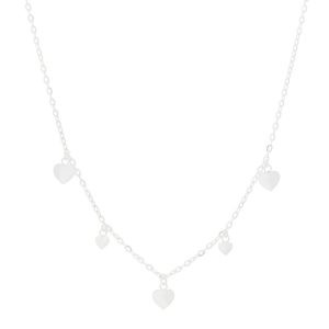 Collar Con Corazónes Lisos