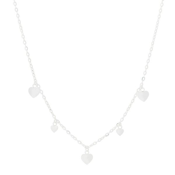 Collar Con Corazónes Lisos