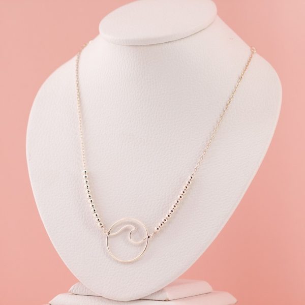 Collar Ola Mar Con Bolitas Lisas - Imagen 2