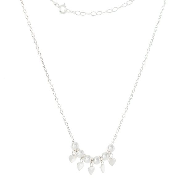 Collar de Corazones con Bolitas