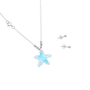 Conjunto Collar Pendientes Swarovski Estrella de Mar