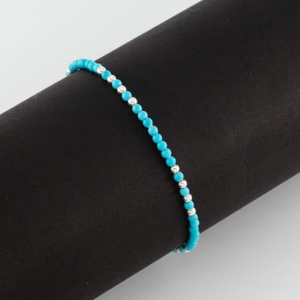 Pulsera Bolitas Celestes y - Imagen 2
