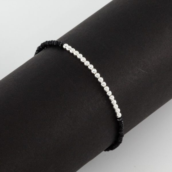 Pulsera Piedra Natural Y Bolitas - Imagen 2