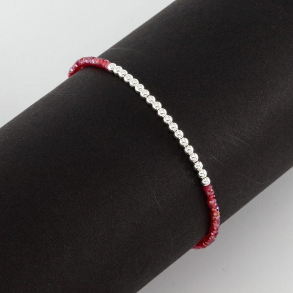 Pulsera Piedra Natural Y Bolitas - Imagen 2