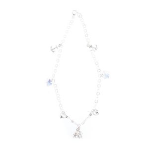 Tobillera Elefante Ancla Marinero con Swarovski Flor