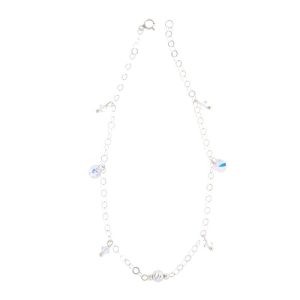 Tobillera Dije Swarovski Simple y con Rombo