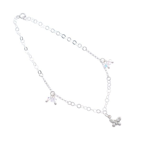Tobillera de Mariposa Dije Swarovski