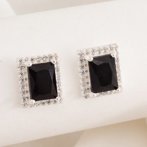 Aro Pasante Cuadrado Micro Cubic Engarzado