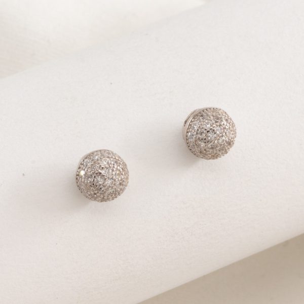 Aro Pasante Tipo Frutilla Micro Cubic Blanco