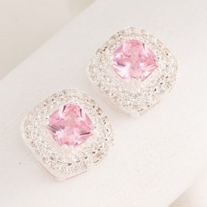 Aro Pasante de Fiesta con hermosa Piedra de colores Micro Cubic Engarzado