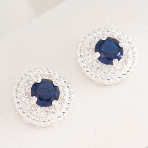 Aro Pasante Circulo doble con Micro Cubic Engarzado
