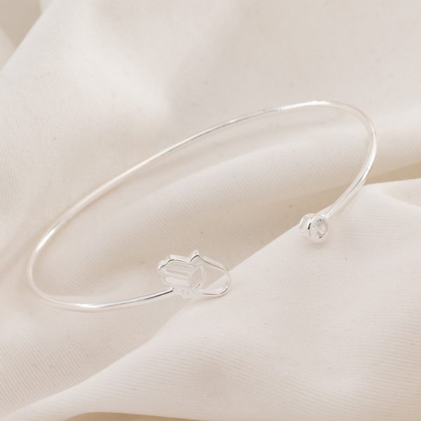 Pulsera Esclava ajustable con dijes Susanito y Mano de Fatima con Cubic