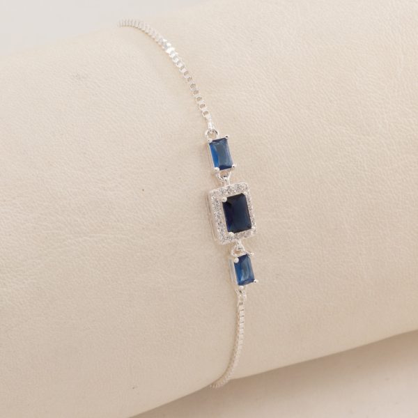 Pulsera Ajustable cadena Veneciana con dije cuadrado tipo Lady Delicada Cubic