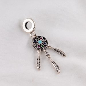 Dije Pandora de Mandala con Plumas