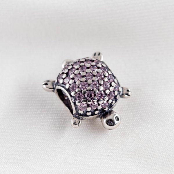 Dije Pandora de Tortuga Cubics Rosa