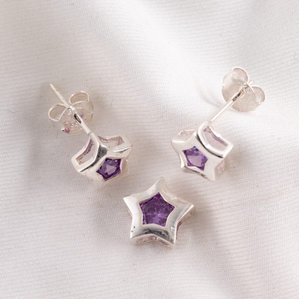 Conjunto Sin Cadena de Estrella Morado