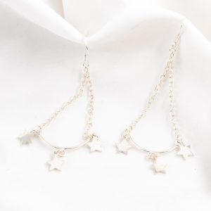 Aretes de Cadena Estrellas