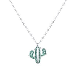 Collar Con Dije de Cactus