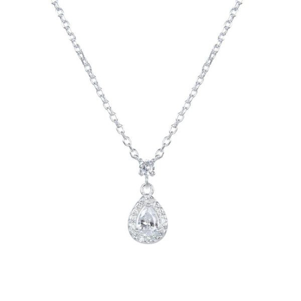 Collar Con Dije de Gota Cubic