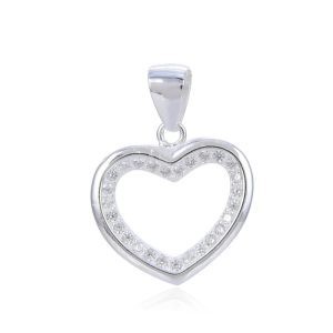 Dije de Corazón Con Cubic Engarzados