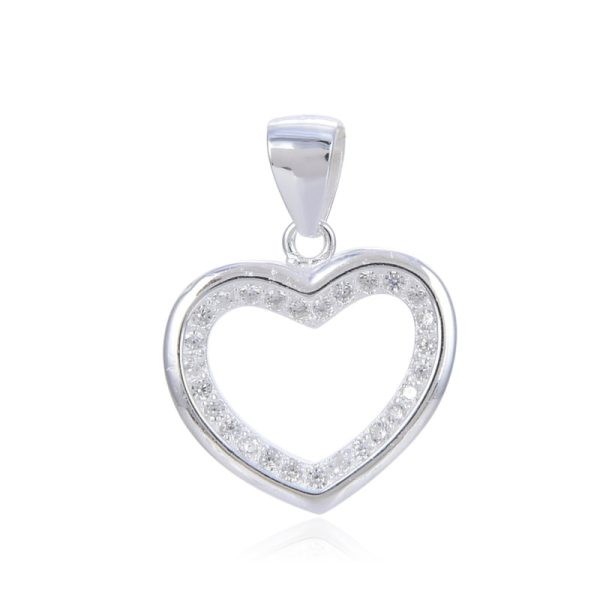 Dije de Corazón Con Cubic Engarzados
