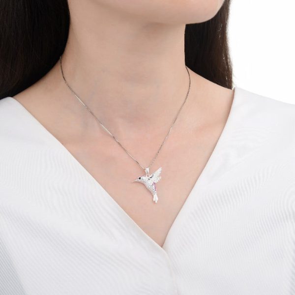 Collar Con Dije de Colibrí - Imagen 2