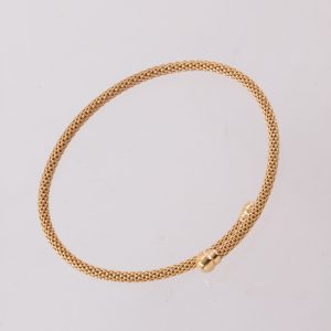 Pulsera Dorada Rígida Ajustable
