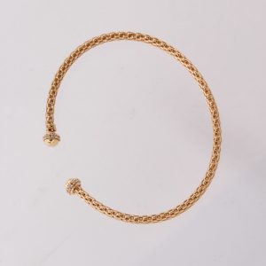 Pulsera Cola de Rata y Barbada Dorada