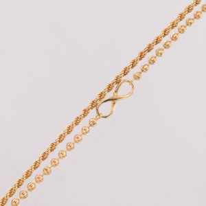 Pulsera Doble Cordón Y Bolitas