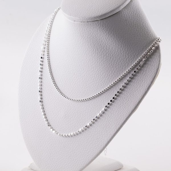 Collar Doble Caida Bolitas y Cubitos - Imagen 2