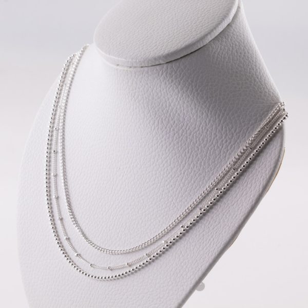 Collar Doble Caida Barbada y Bolita - Imagen 2