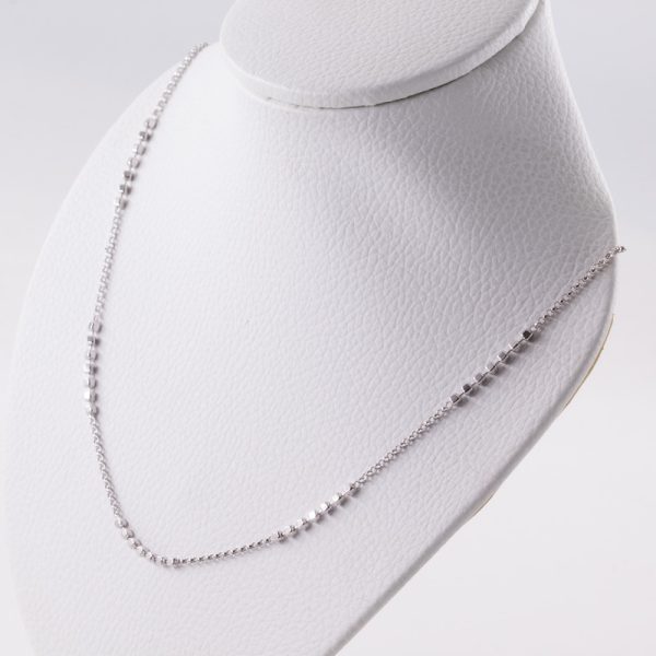 Collar Doble Caída Rodinada Rolo y Cubo - Imagen 2