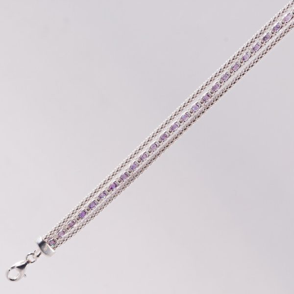 Collar Doble Caída Cristal y Cadena Coreana