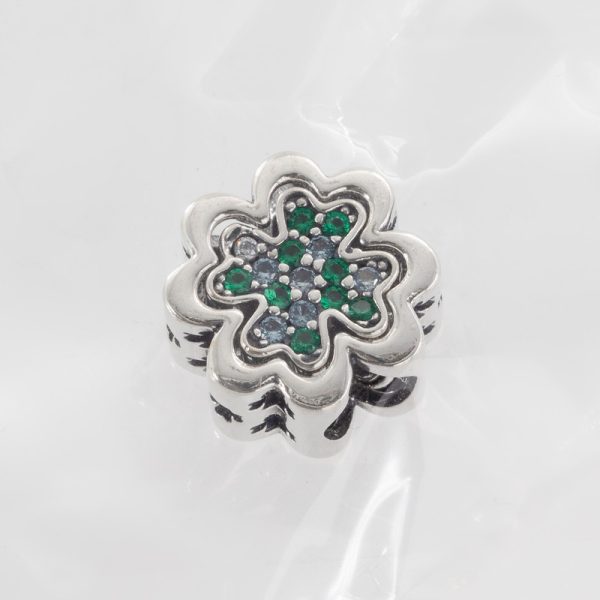 Trebol Filigrana Con Brillos