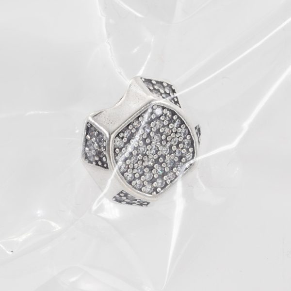 Estilo Sello Diamante Con Micro Pavé